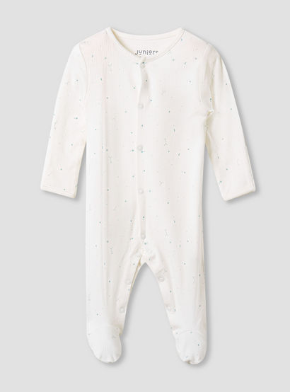 Juniors Round Neck Sleepsuit with Snap Button Closure - Long Sleeves - Set of 2-baby-boys-clothing-nightwear-sleepsuits-image-3