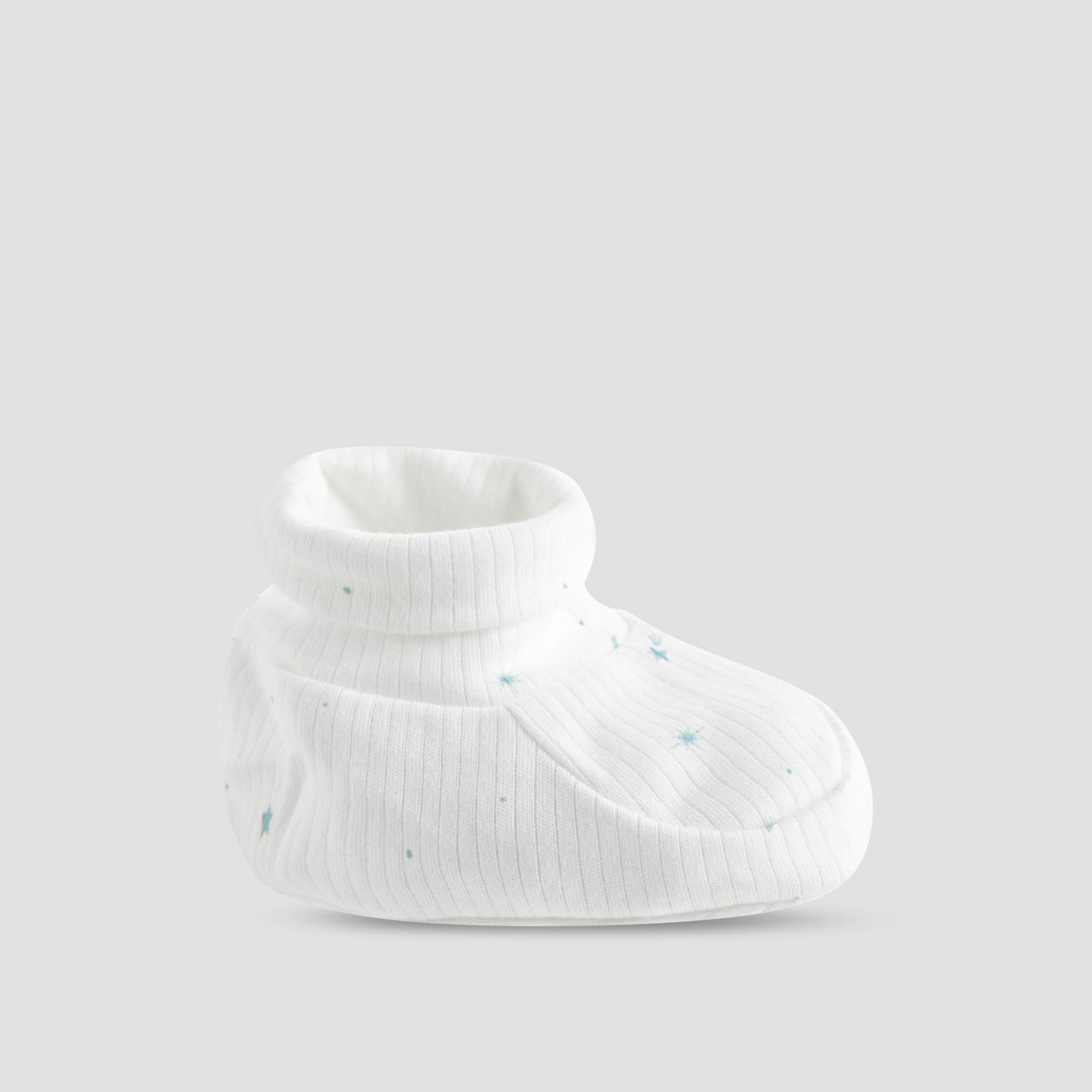 Juniors Boys Booties with Ribbed Texture - Soft Fabric - Set of 2