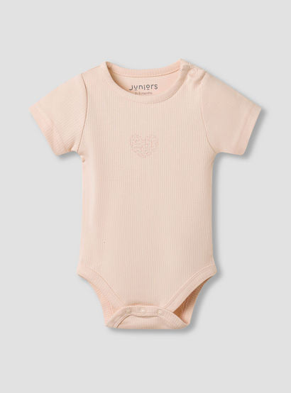 Juniors Round Neck Bodysuit with Snap Button Closure - Short Sleeves - Set of 2-baby-girls-clothing-bodysuits-image-2