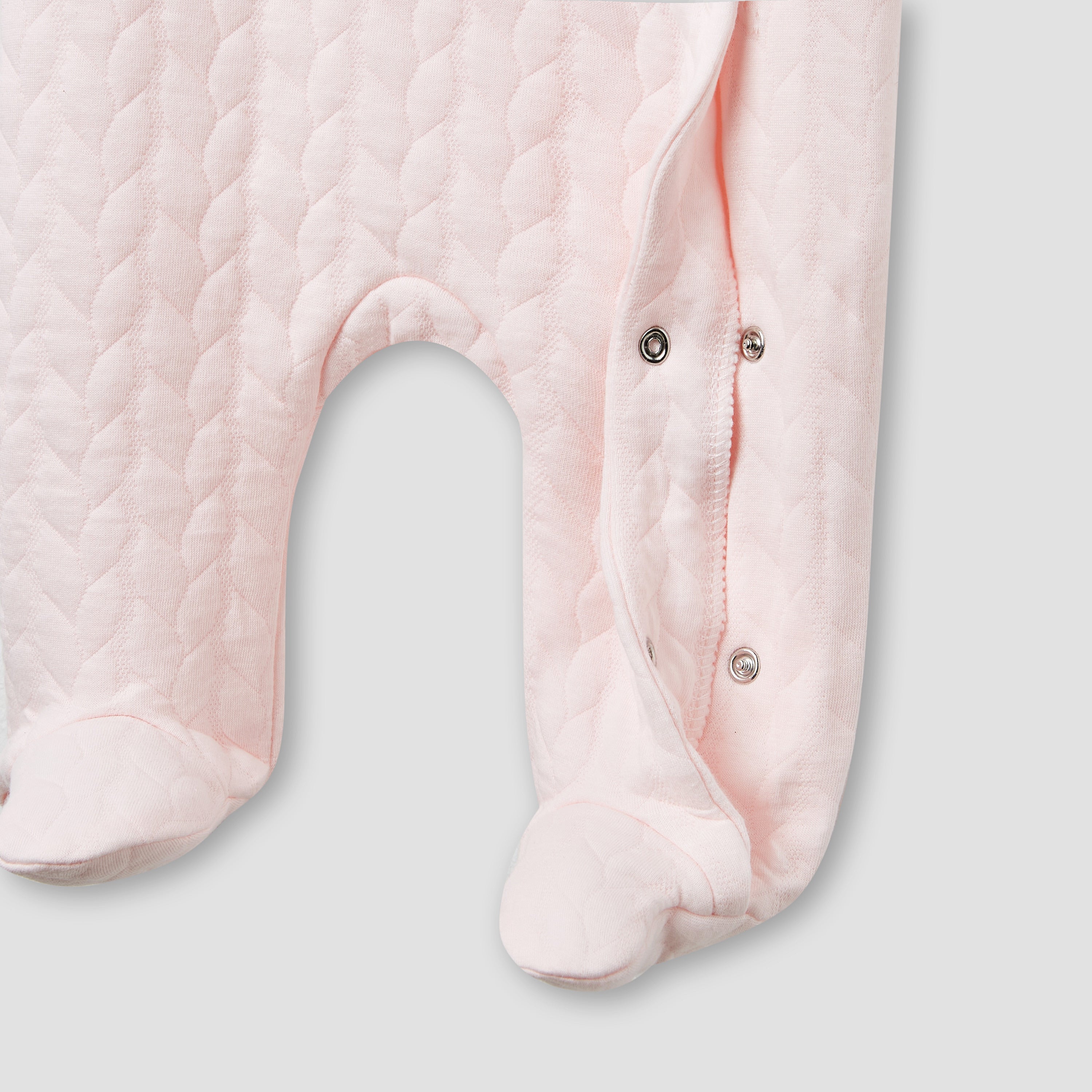 Juniors Jacquard Textured Sleepsuit with Long Sleeves