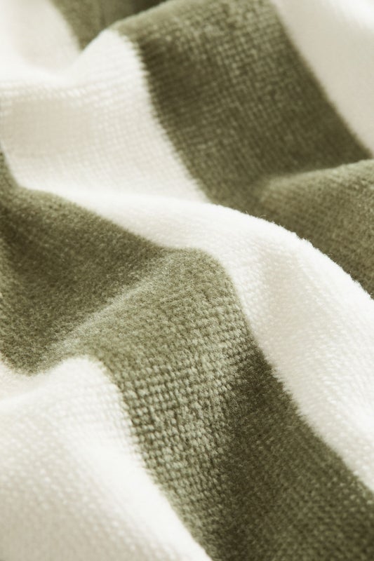 Cotton terry dressing gown