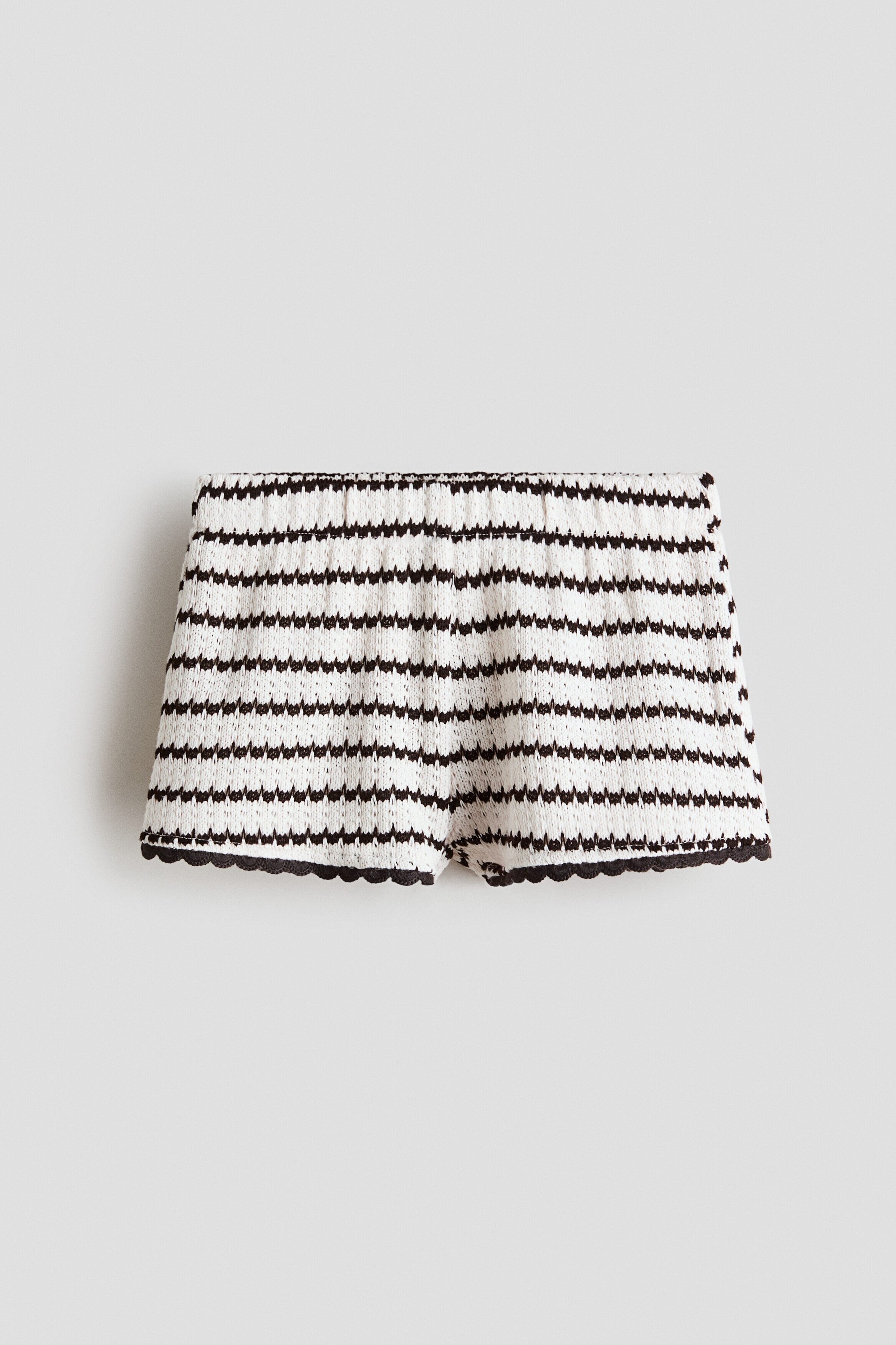 Textured-knit shorts