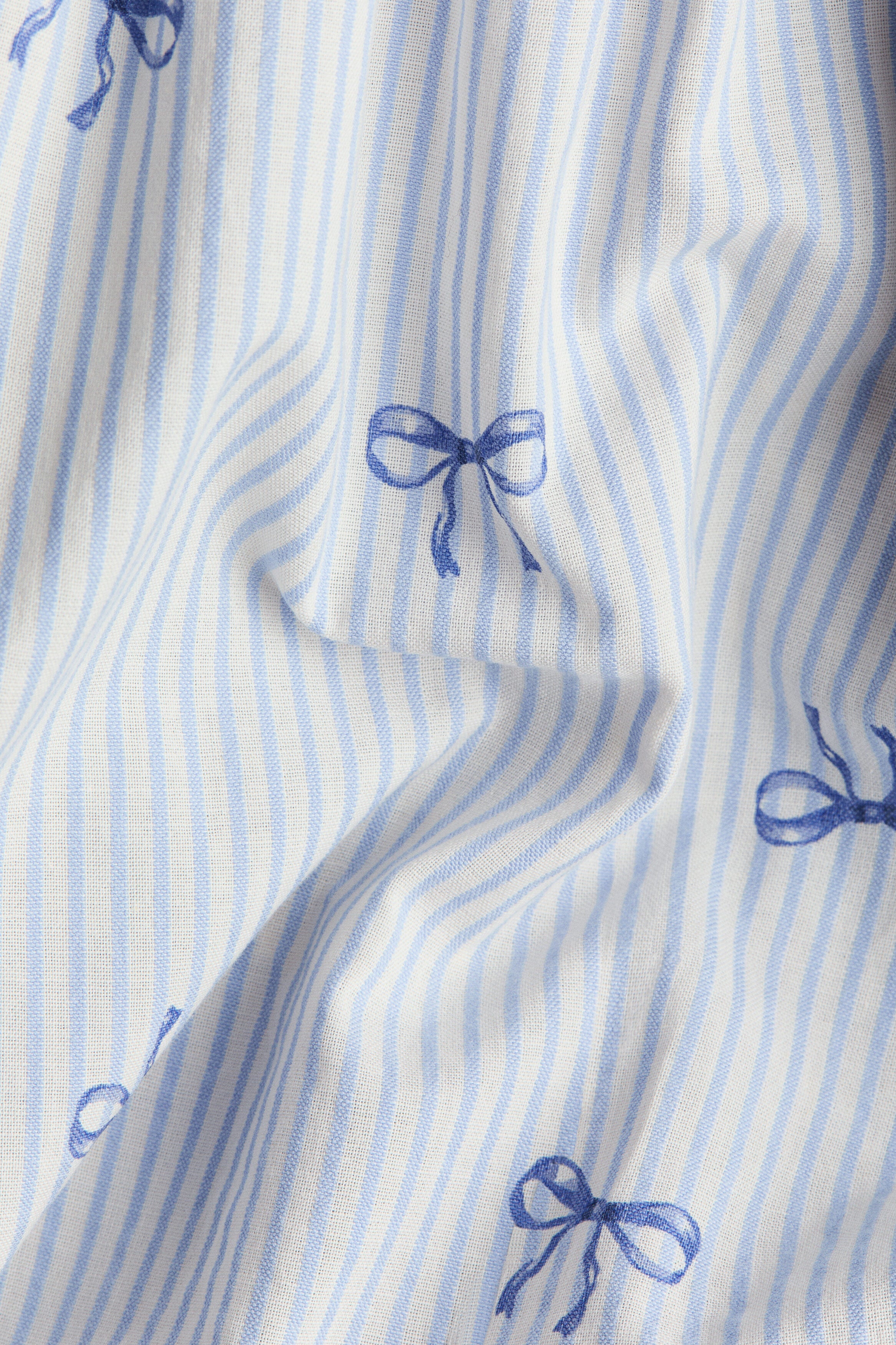 Flared cotton dress - White Bows / 9-10 Years