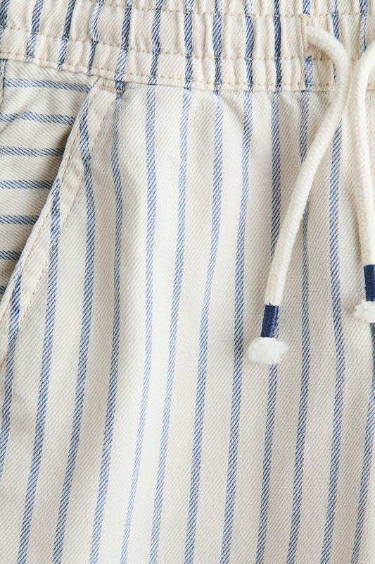 Twill pull-on trousers