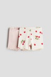 2-pack ribbed cotton cycling shorts