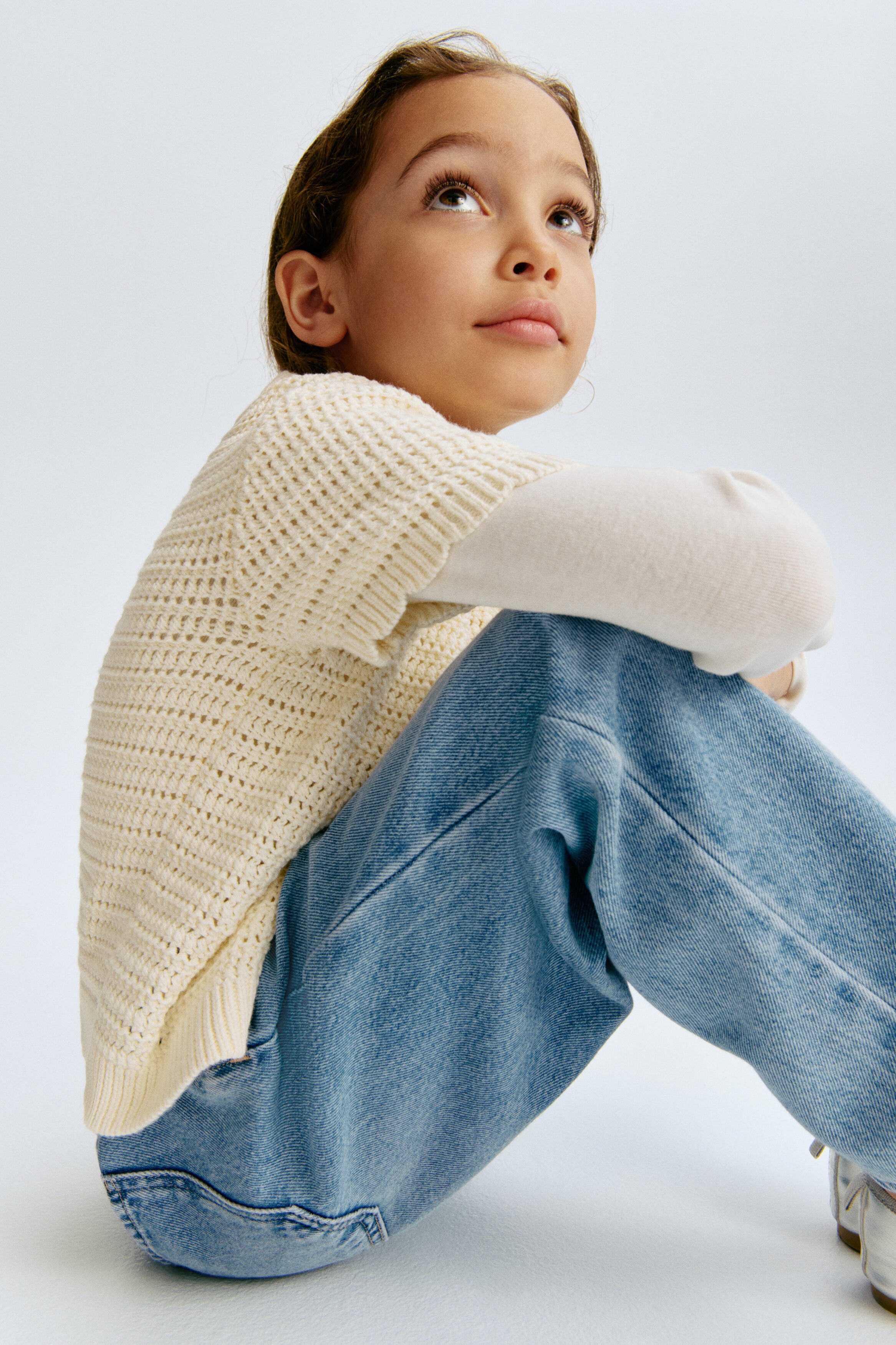 Relaxed paperbag jeans