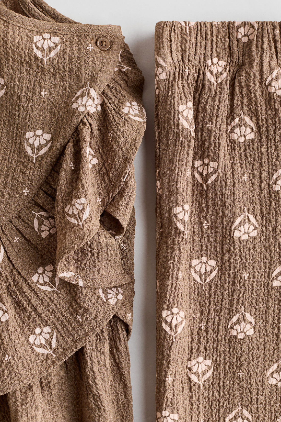 2-piece crinkled jersey set