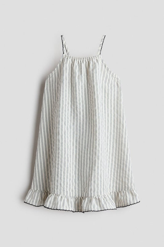 Flounced strappy dress