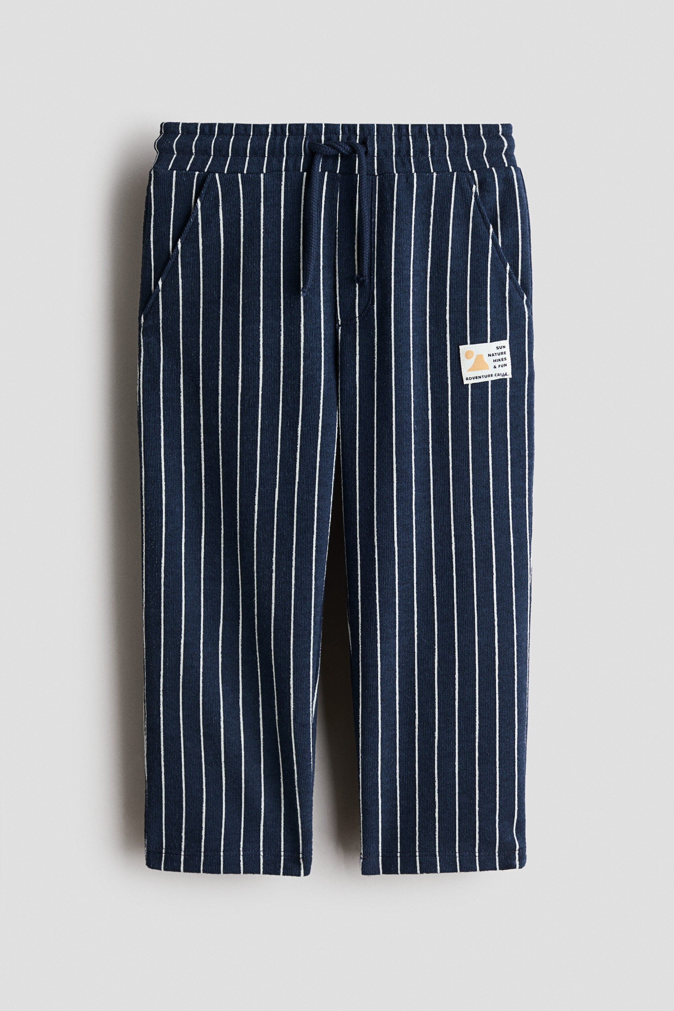 Terry drawstring trousers