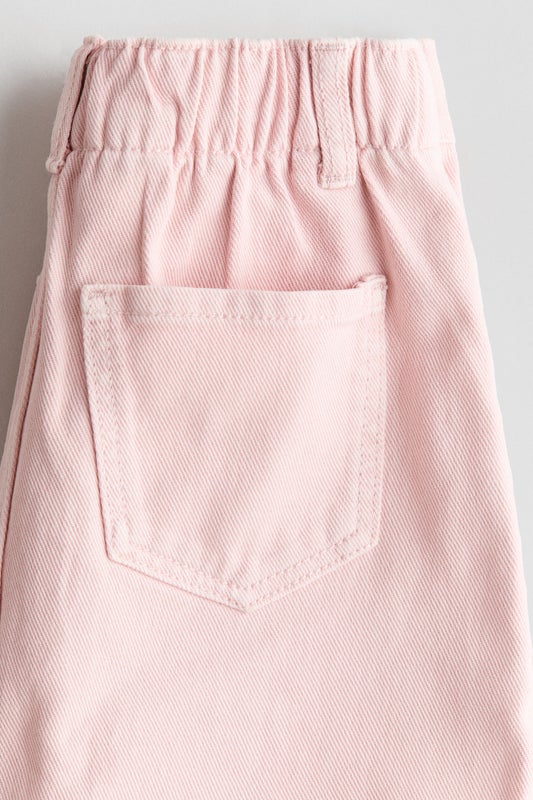 A-line denim skirt