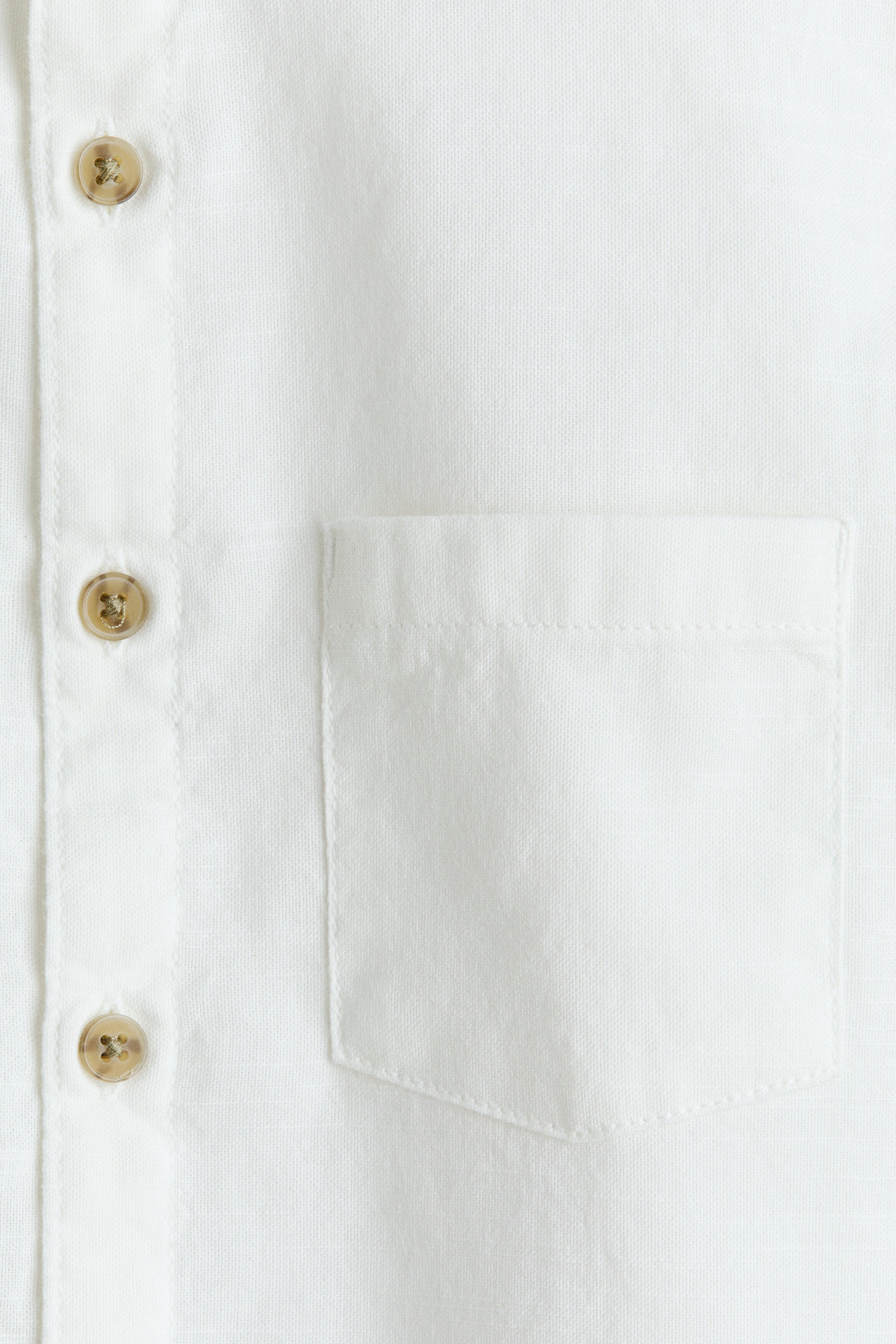Linen-blend grandad shirt