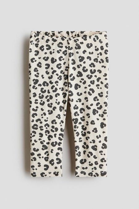 Printed cotton leggings