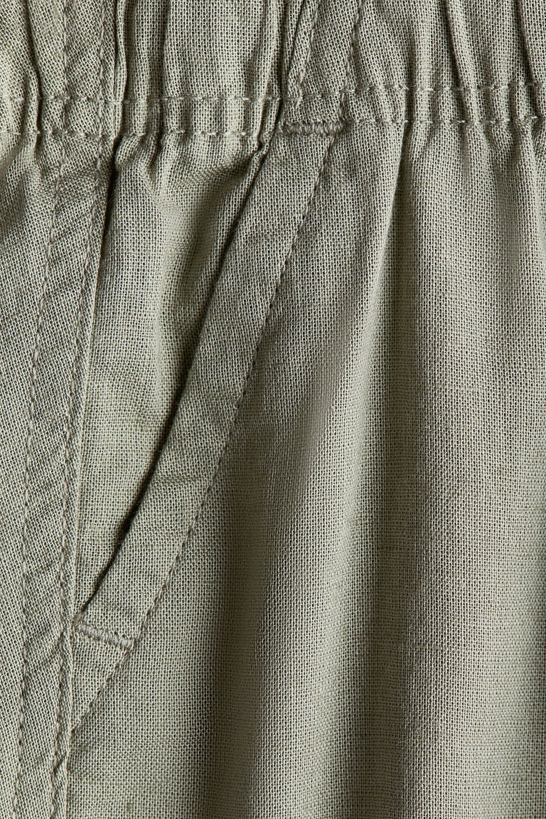 Linen-blend shorts Image 2 of 2