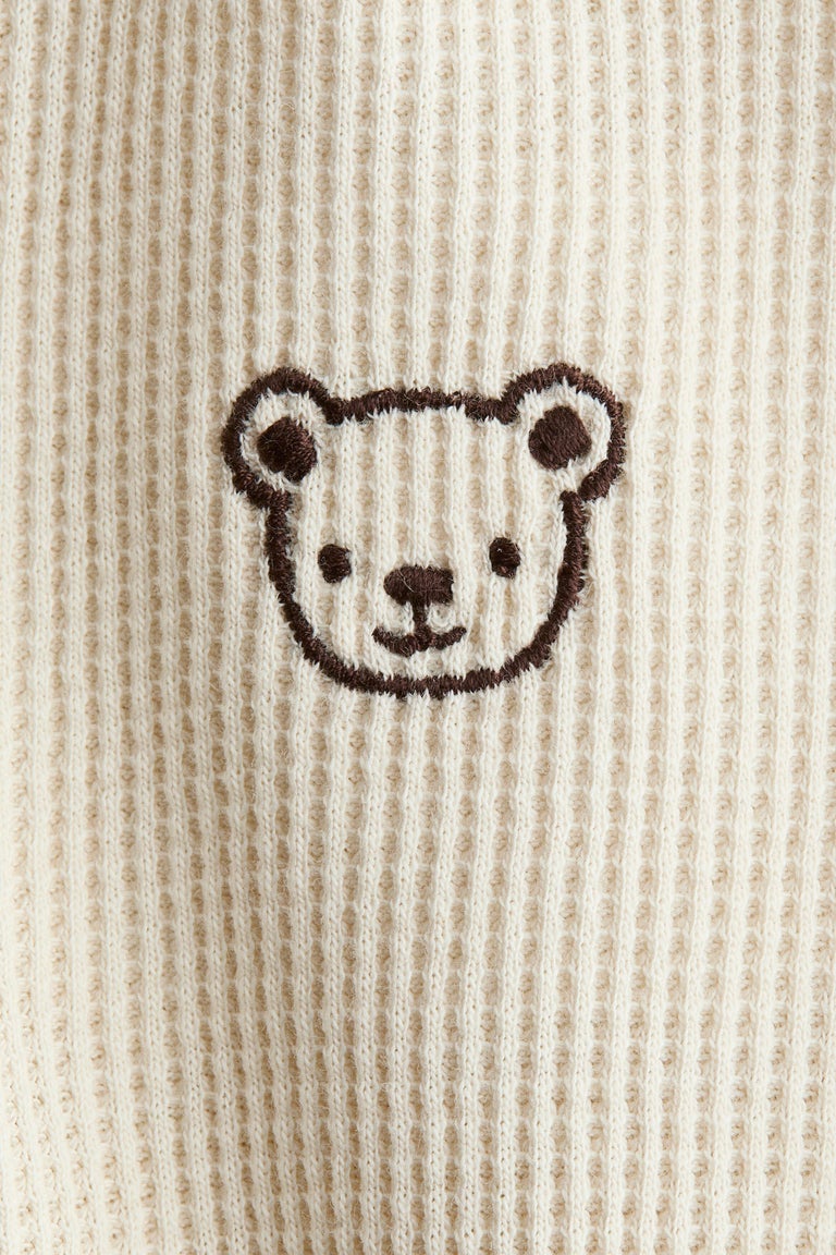 Short cotton romper suit Image 2 of 2