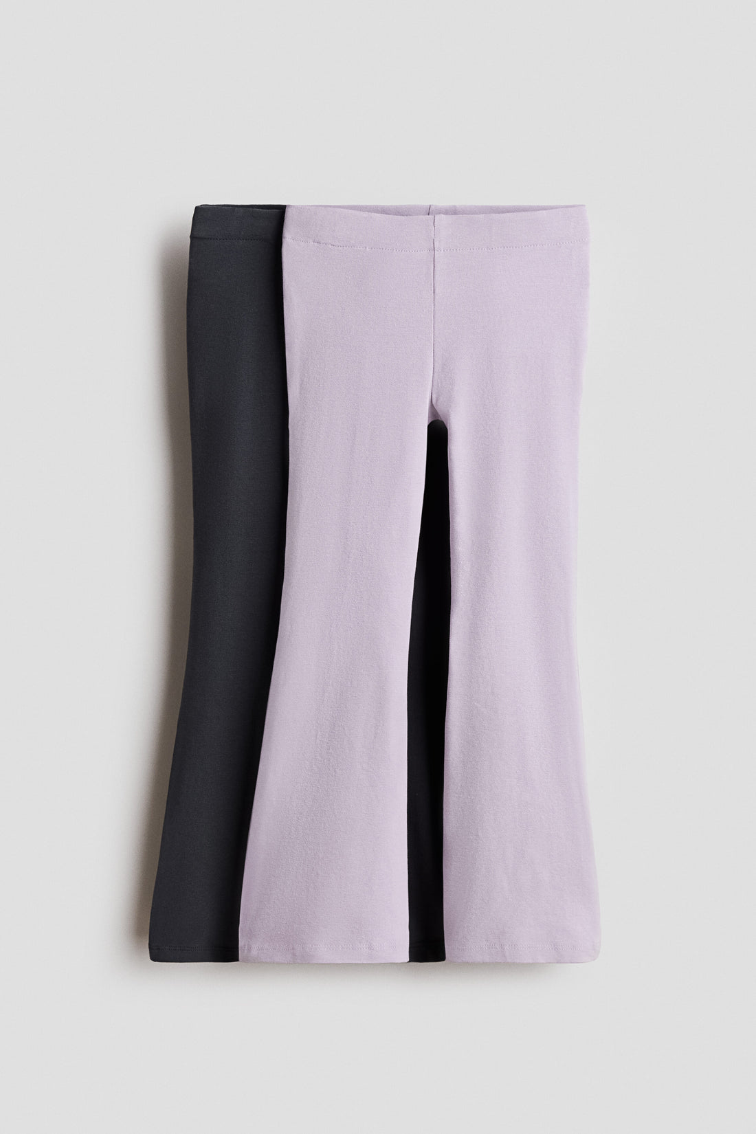 2-pack flared jersey leggings - Light Purple Dark Grey / 1.5-2 Years