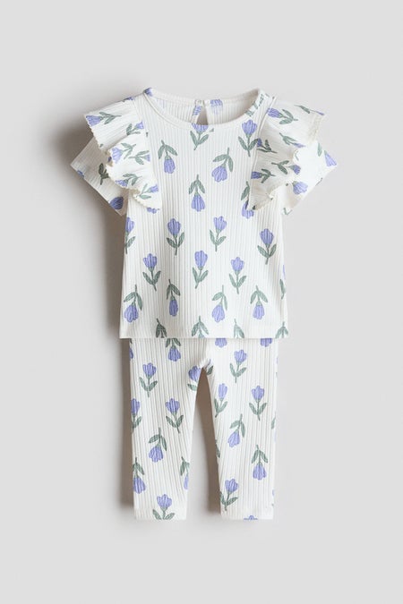 2-piece printed cotton set
