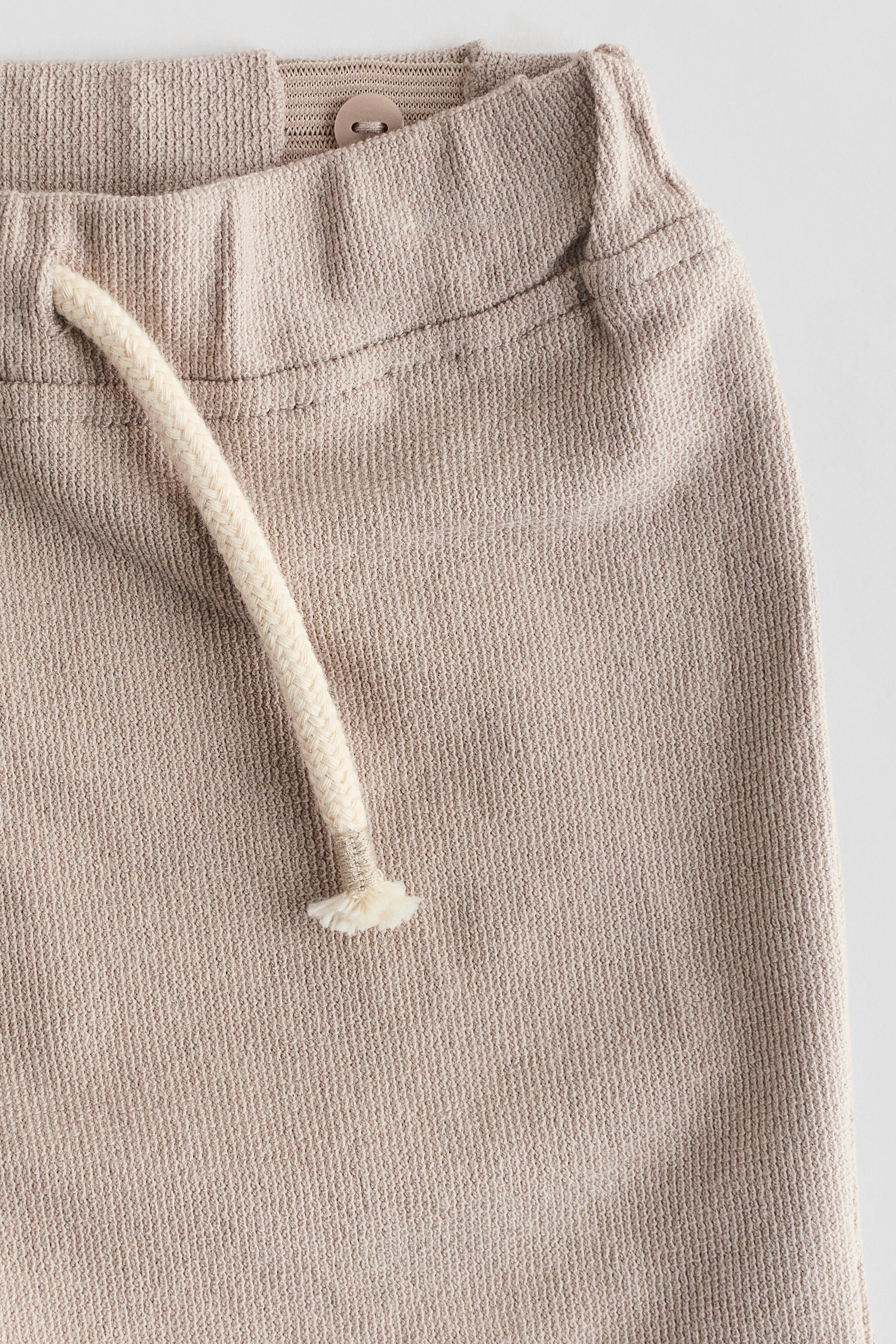 Textured jersey trousers