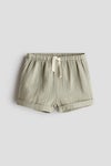 Cotton muslin shorts
