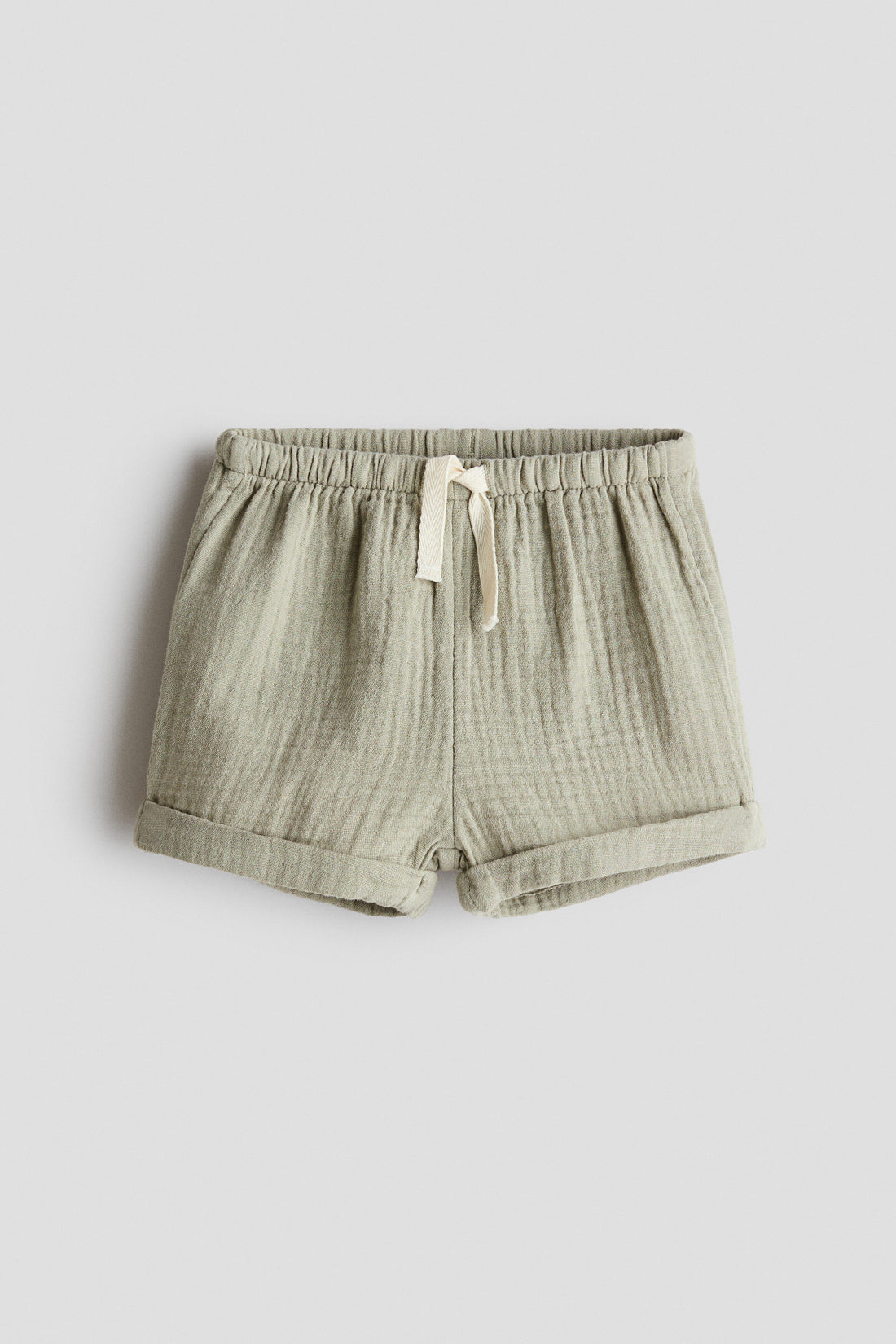 Cotton muslin shorts