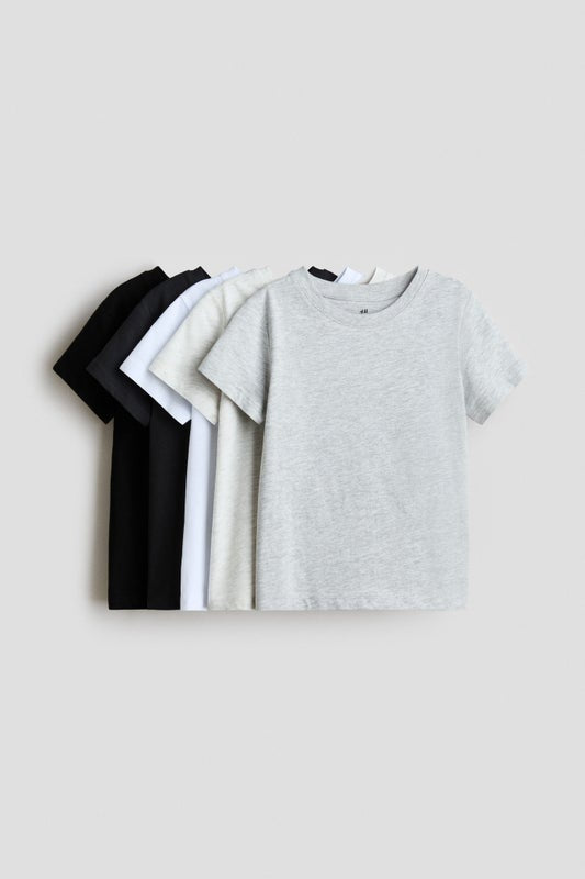 5-pack cotton T-shirts