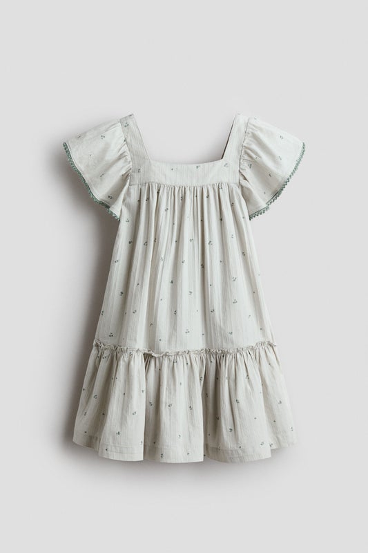 Flared cotton dress