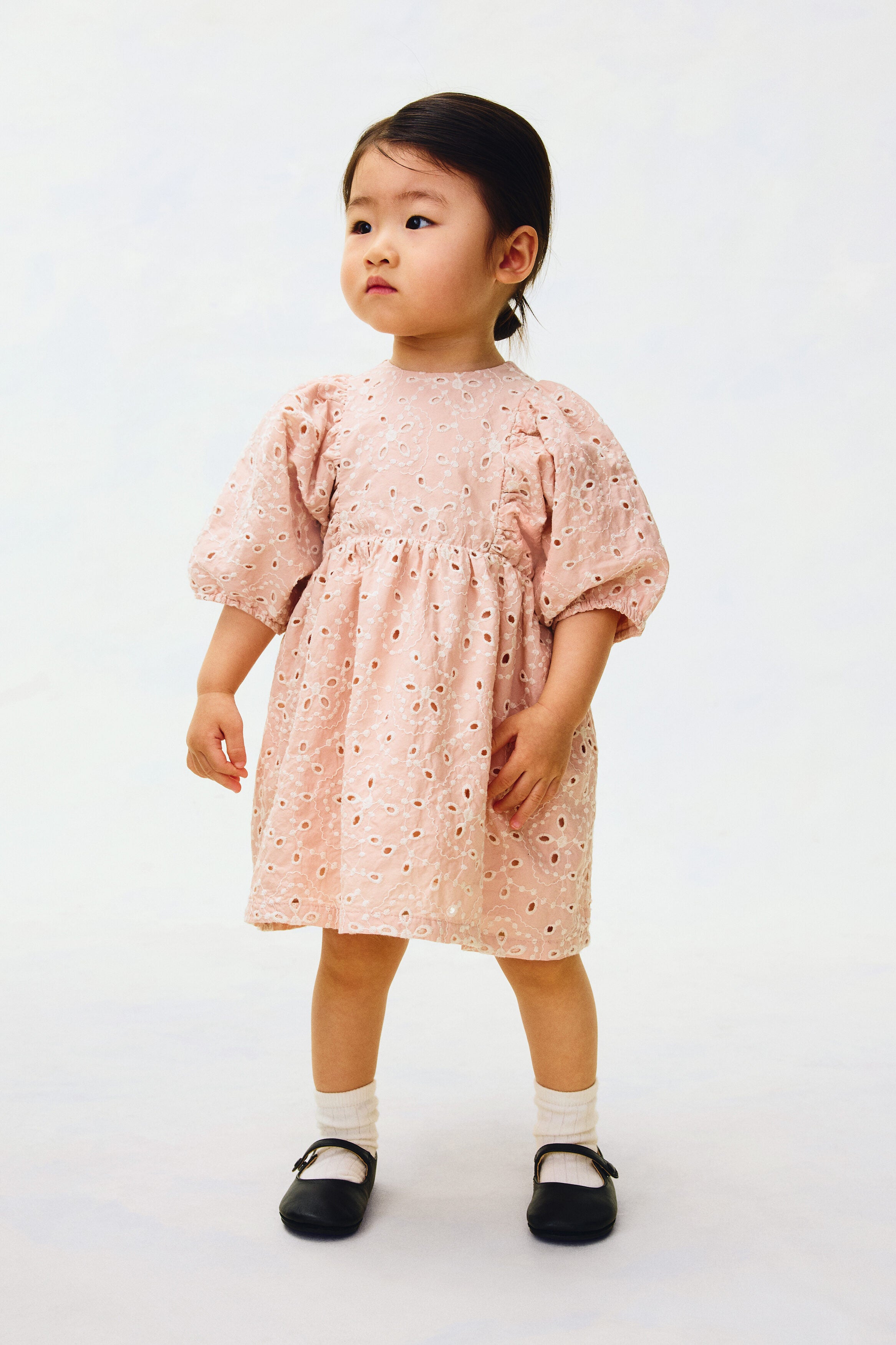 Broderie anglaise cotton dress
