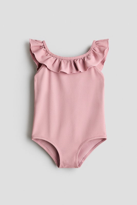 Frill-trimmed swimsuit