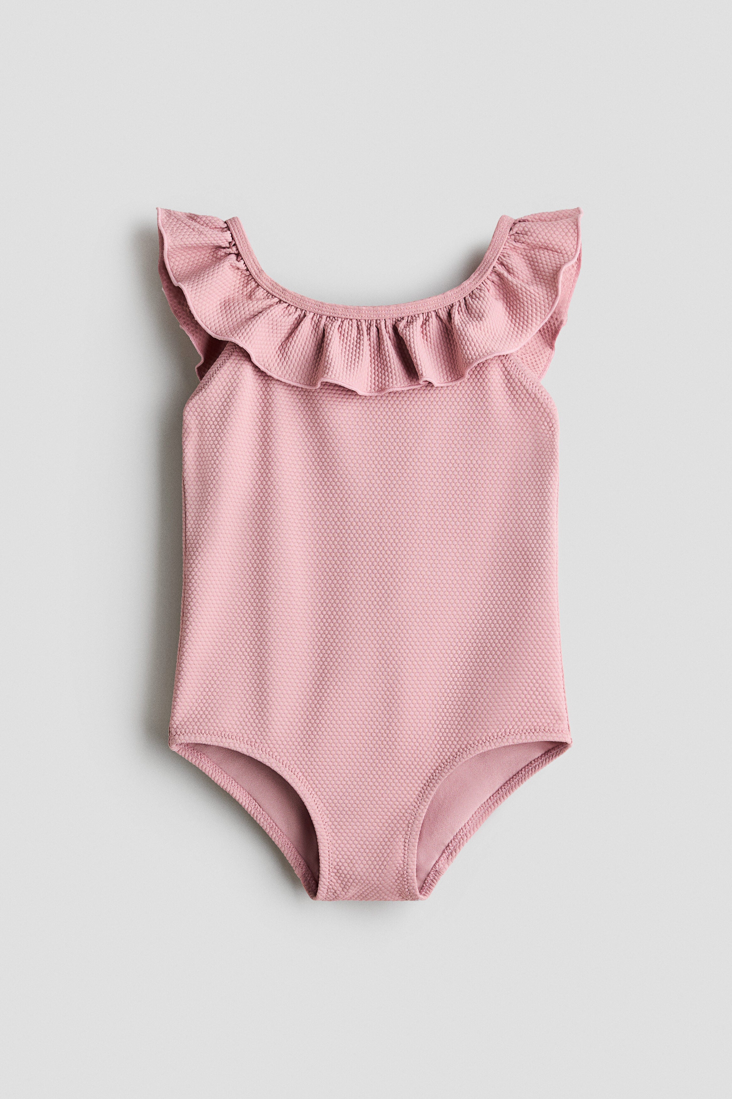 Frill-trimmed swimsuit - Pink / 8-10 Years