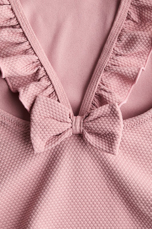 Frill-trimmed swimsuit