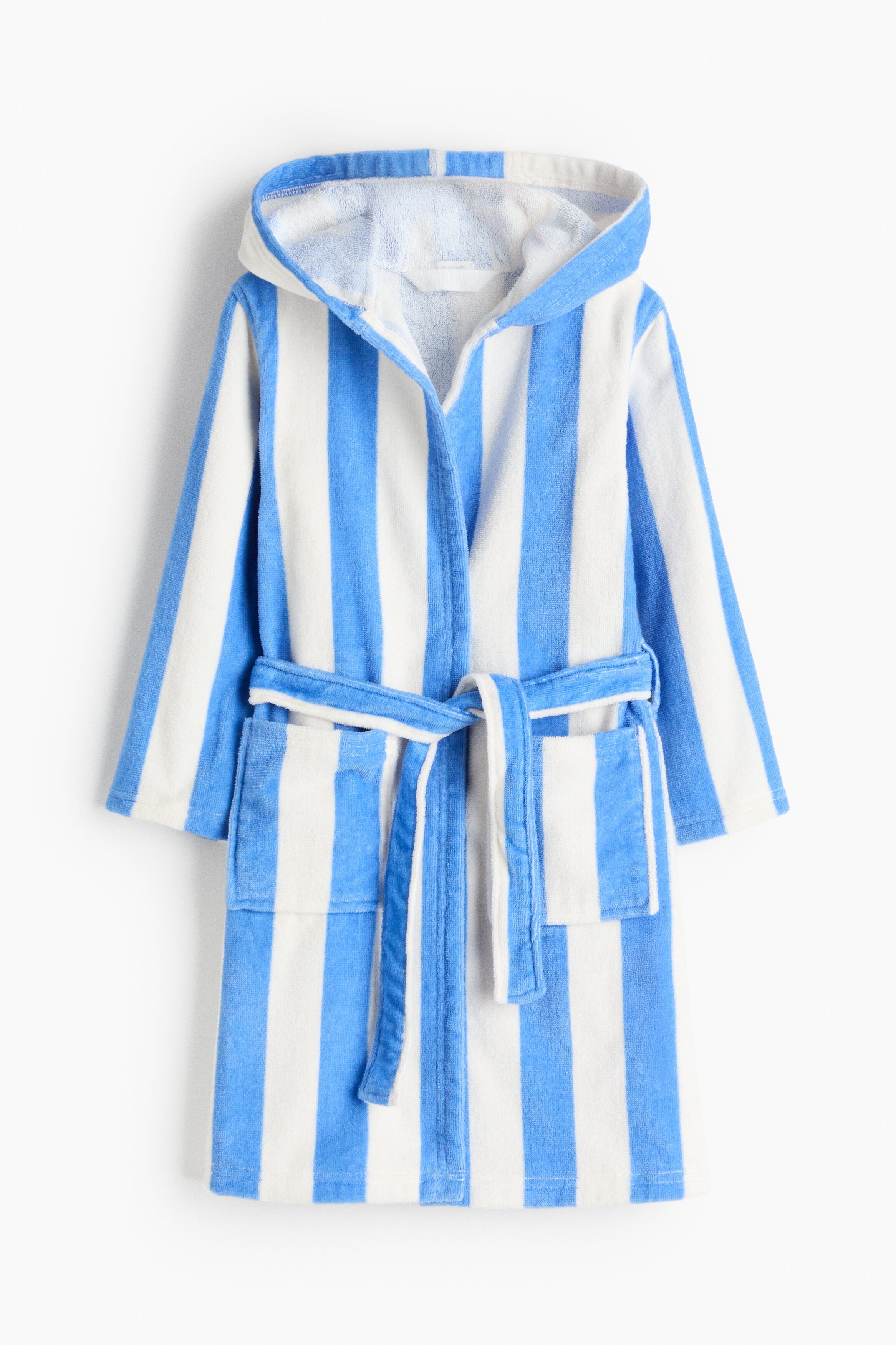 Cotton terry dressing gown