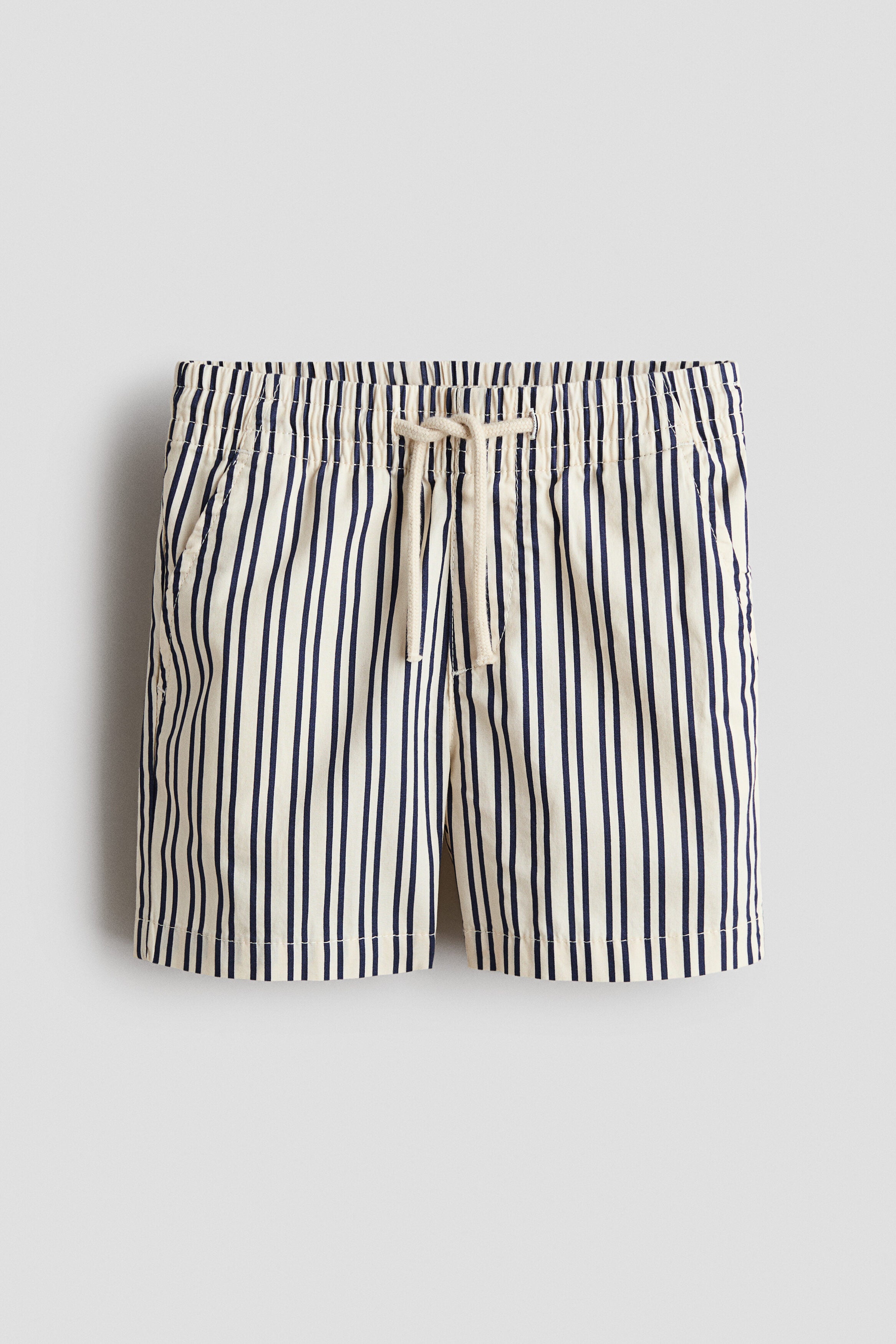 Cotton shorts - Cream Striped / 1.5-2 Years