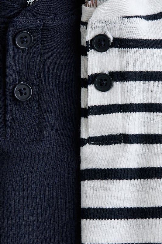 2-pack Henley T-shirts
