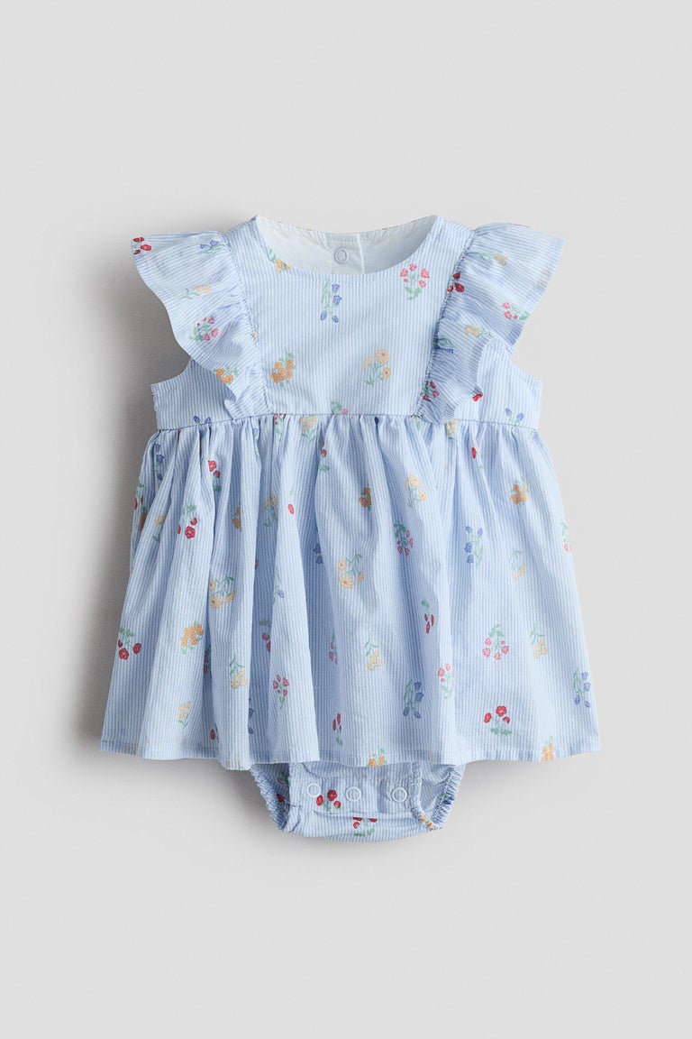 Frill-trimmed bodysuit dress Image 1 of 3