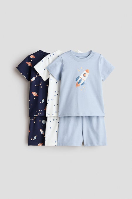 3-pack short cotton pyjamas