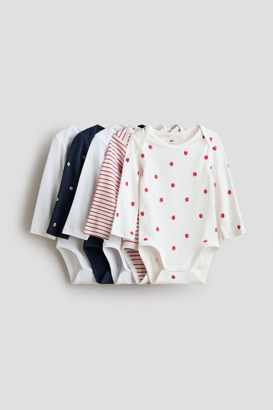 5-pack long-sleeved bodysuits