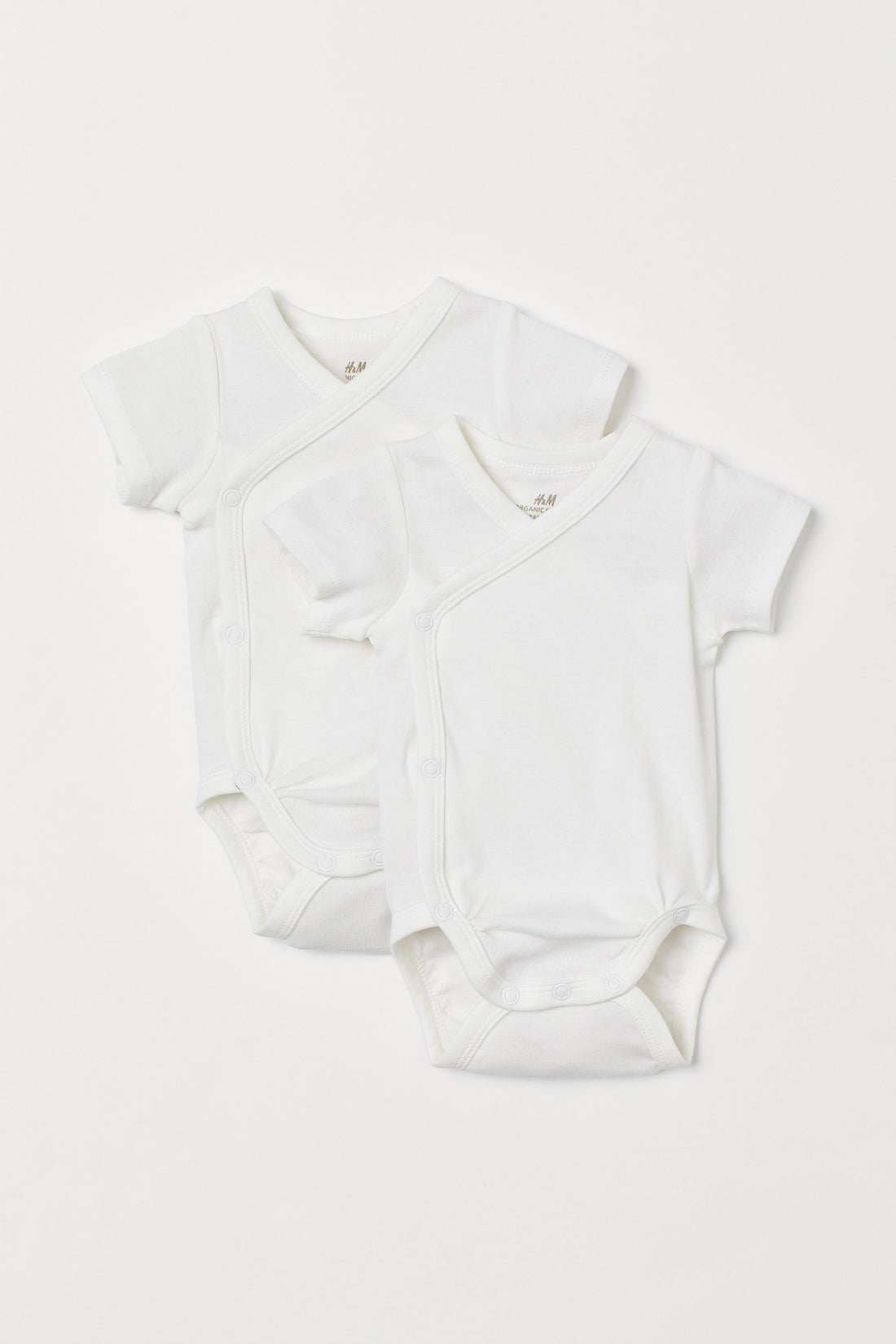 2-pack short-sleeved bodysuits - White 0 / 0-1 Months