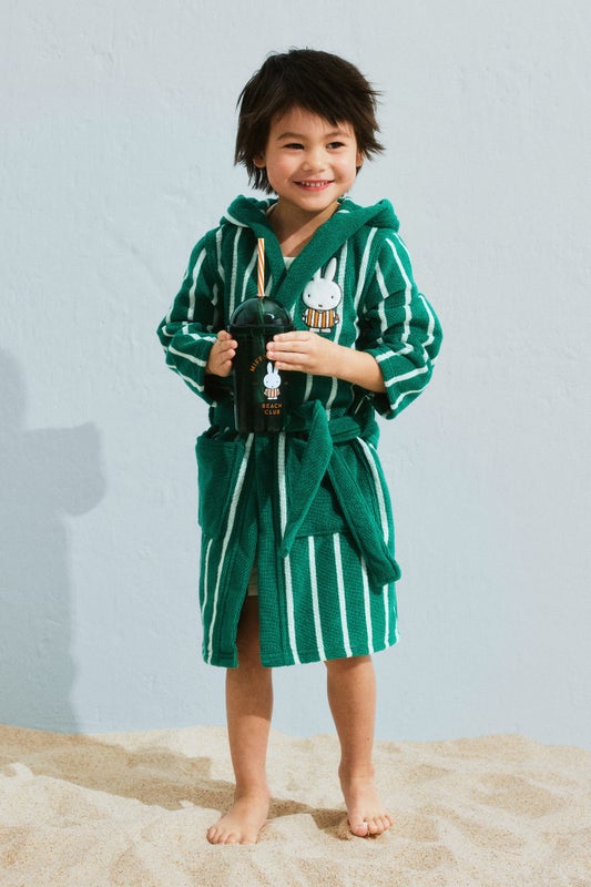 Appliquéd dressing gown