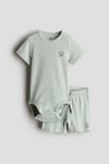2-piece ribbed cotton set