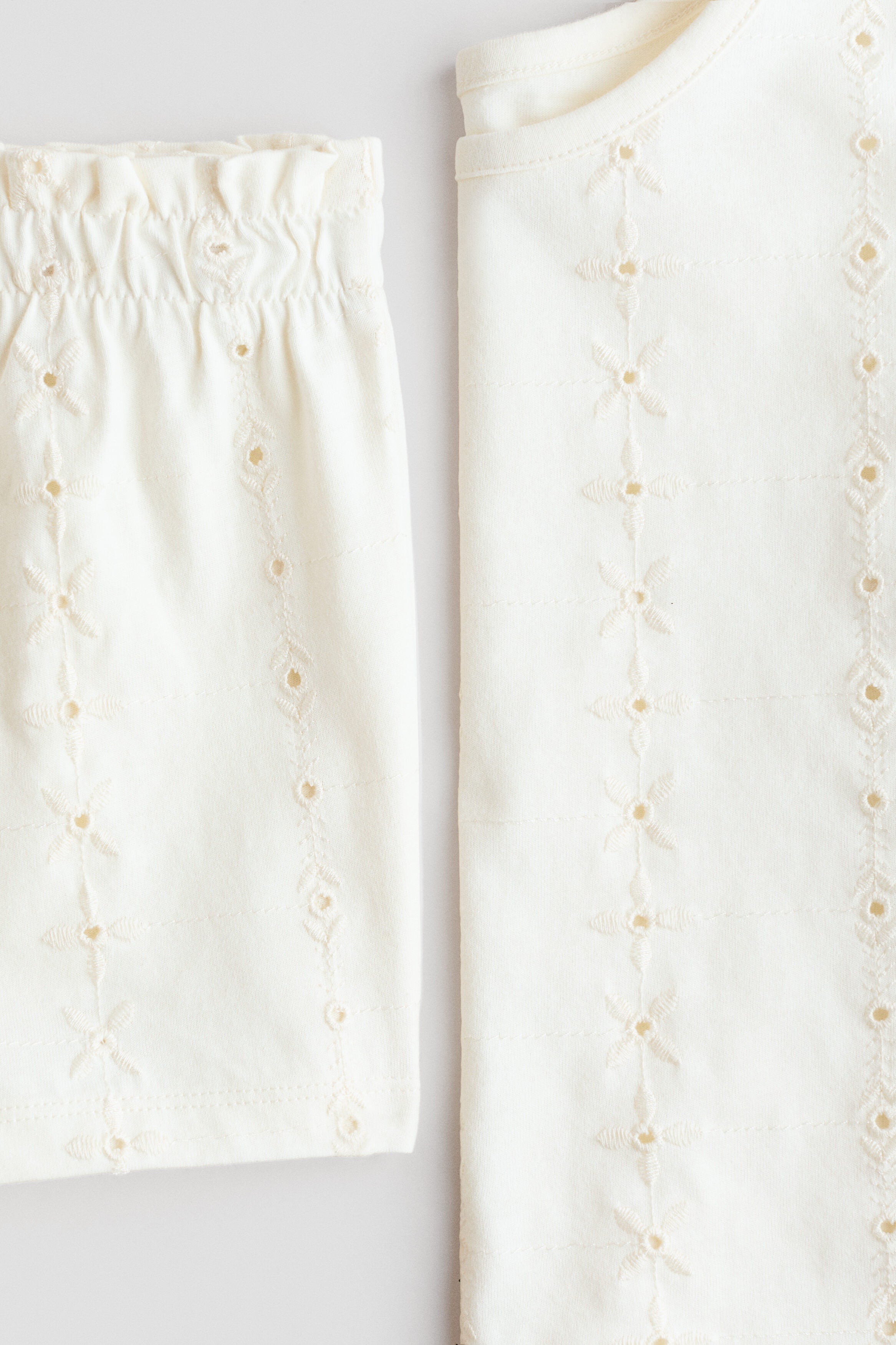 2-piece broderie anglaise set