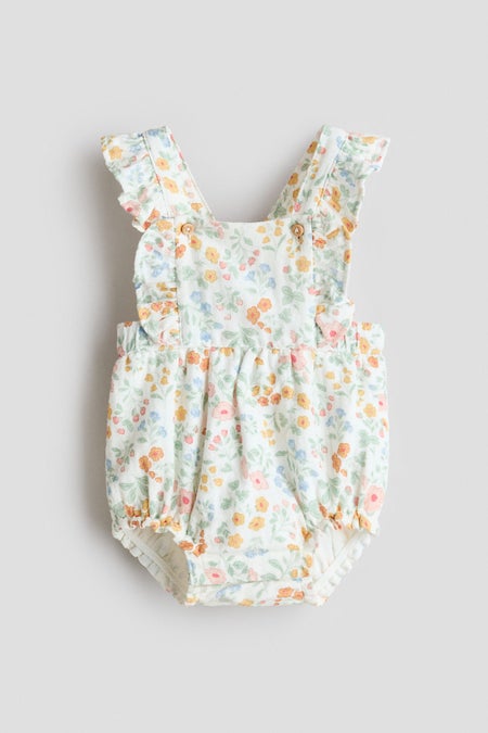 Cotton dungaree shorts
