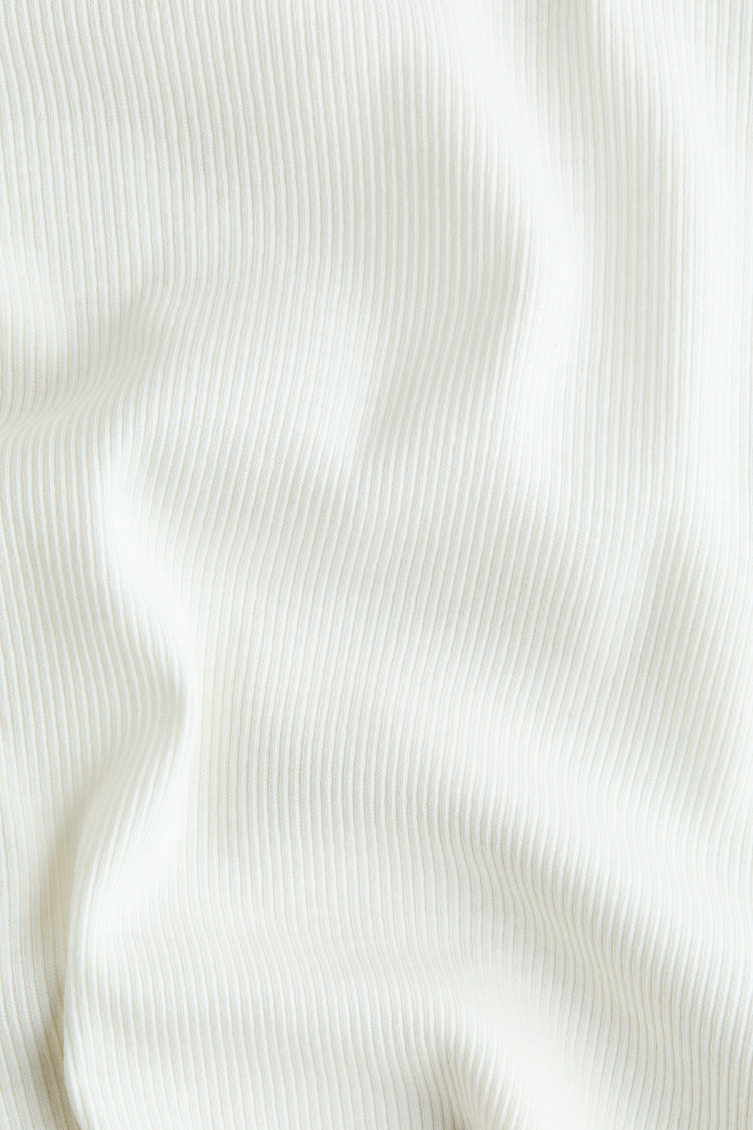 Overlocked ribbed T-shirt