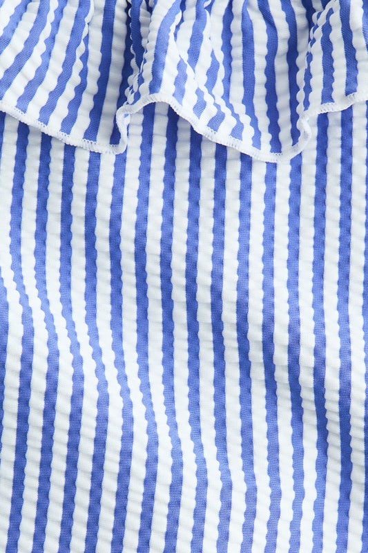 Frill-trimmed swimsuit