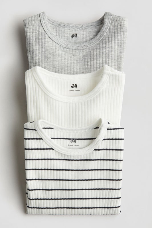 3-pack ribbed bodysuits