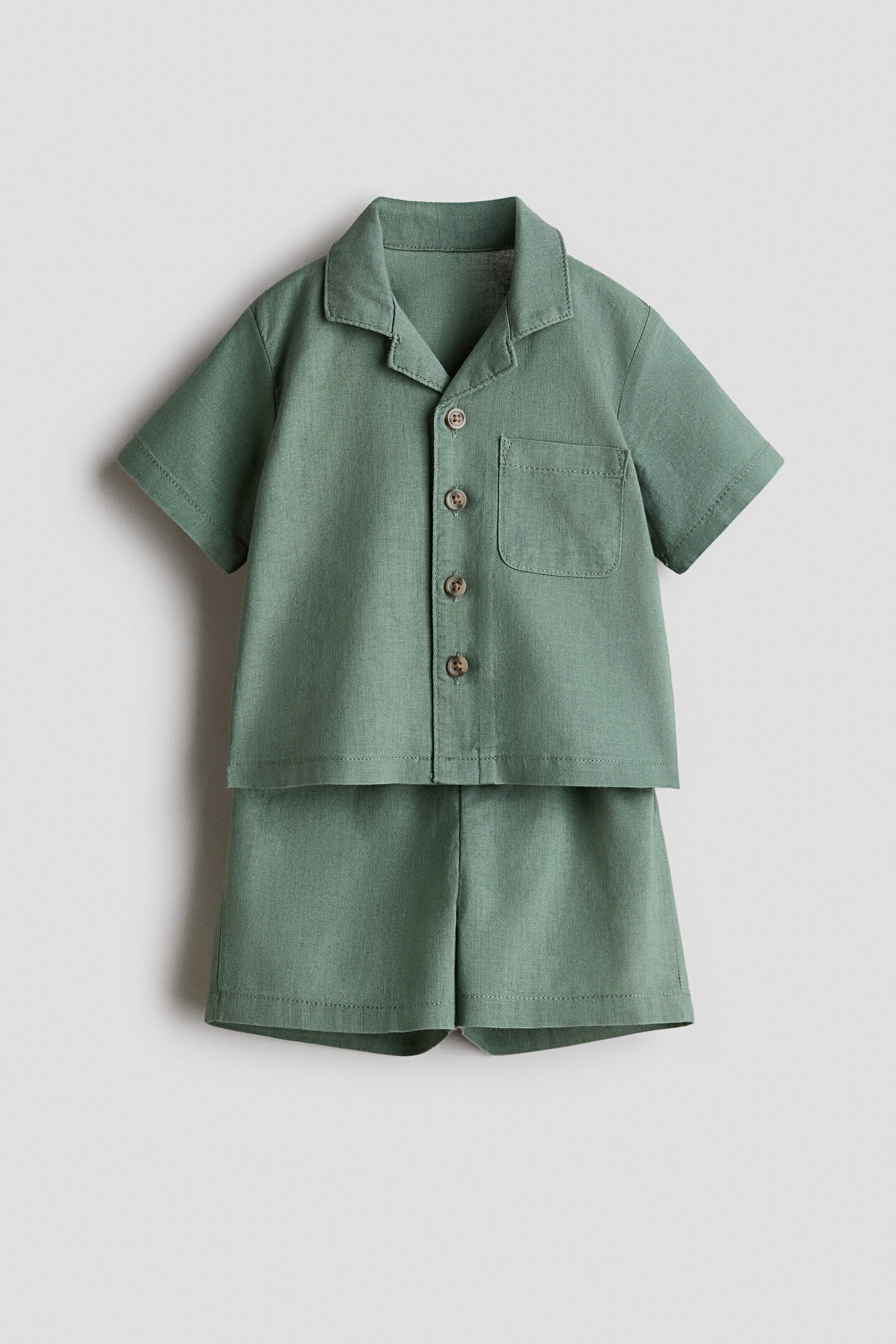 2-piece linen set - 12M