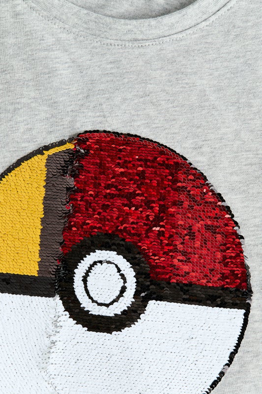 Reversible sequin T-shirt