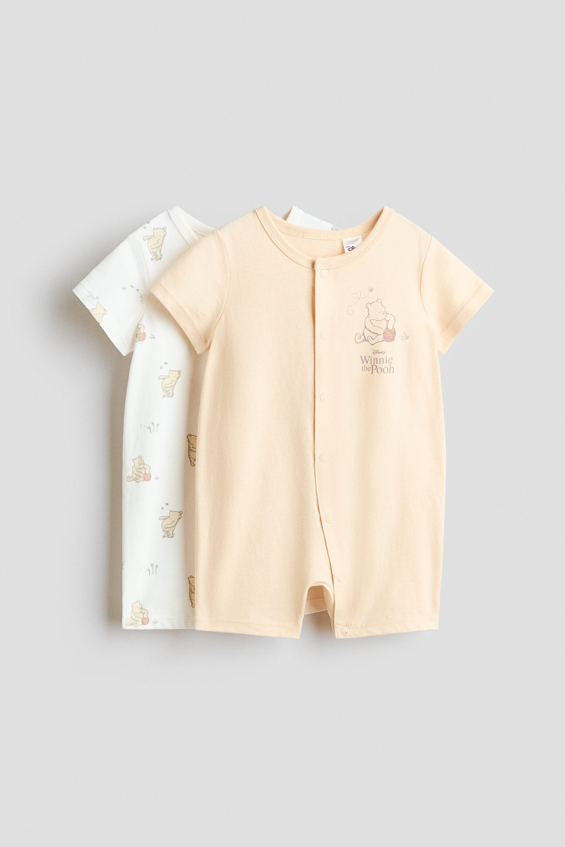 2-pack printed cotton sleepsuits - Light Yellow Winnie Pooh / 12-18 Months