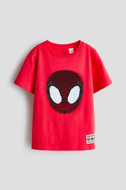 Reversible sequin T-shirt
