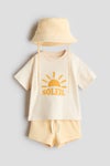 3-piece jersey and terry set