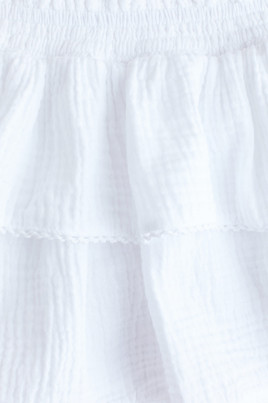 Tiered muslin skirt