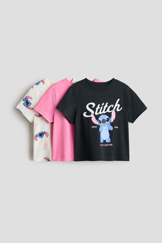 3-pack printed jersey tops